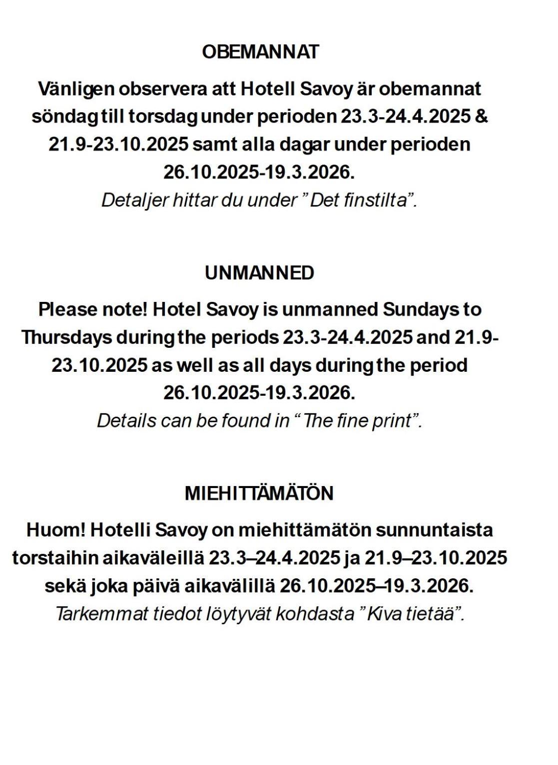 Hotel Savoy 마리에하믄 외부 사진